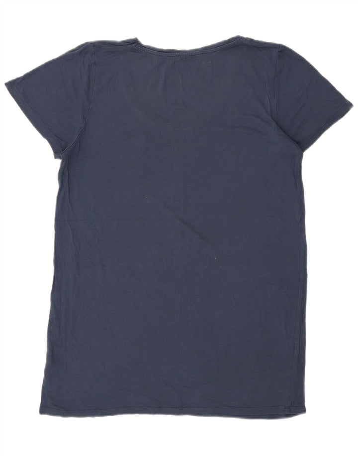 Γυναικείο T-Shirt Oasis Top UK 14 Medium Blue Viscose