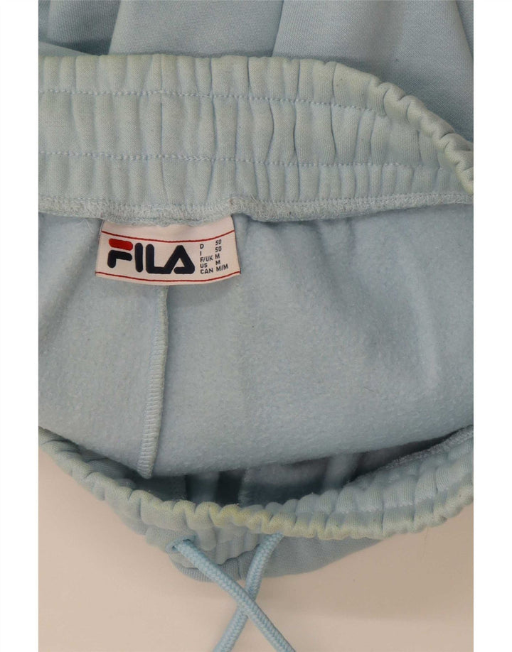 Ανδρικό γραφικό αθλητικό σορτς Fila, μεσαίο μπλε βαμβακερό