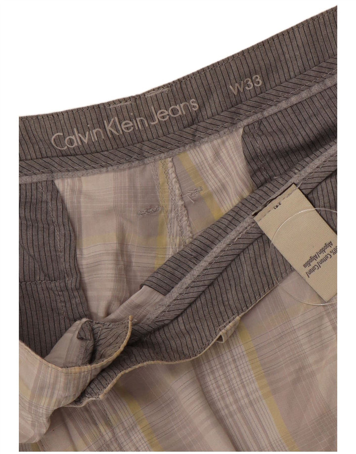 Ανδρικό σορτς Chino Calvin Klein W33 Βαμβακερό μεσαίο γκρι