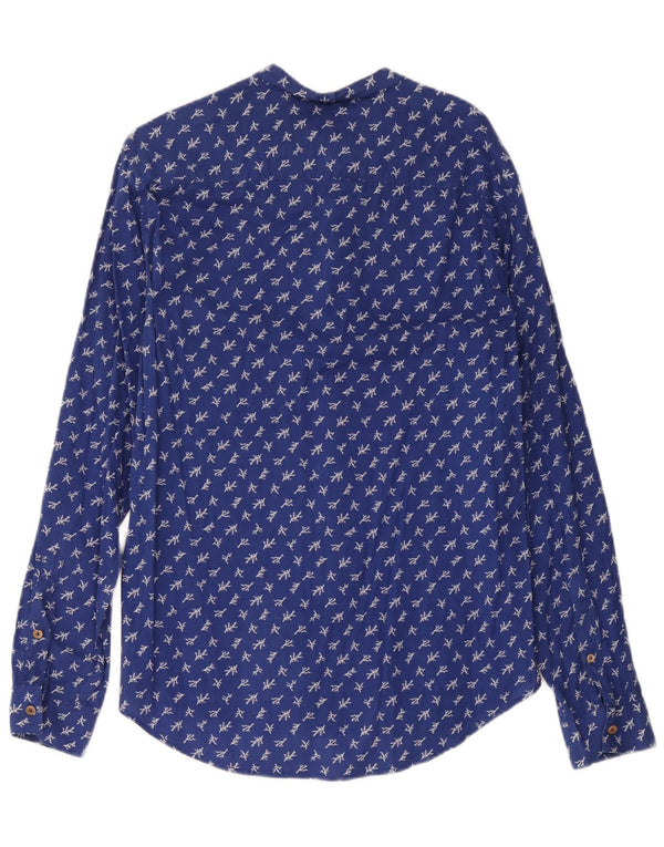 Ανδρικό πουκάμισο Benetton XS Blue Floral