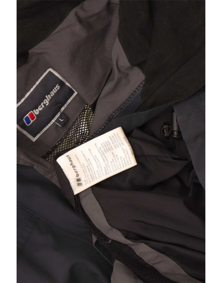 Ανδρικό μπουφάν βροχής με κουκούλα Berghaus UK 40 Large Navy Blue Polyester