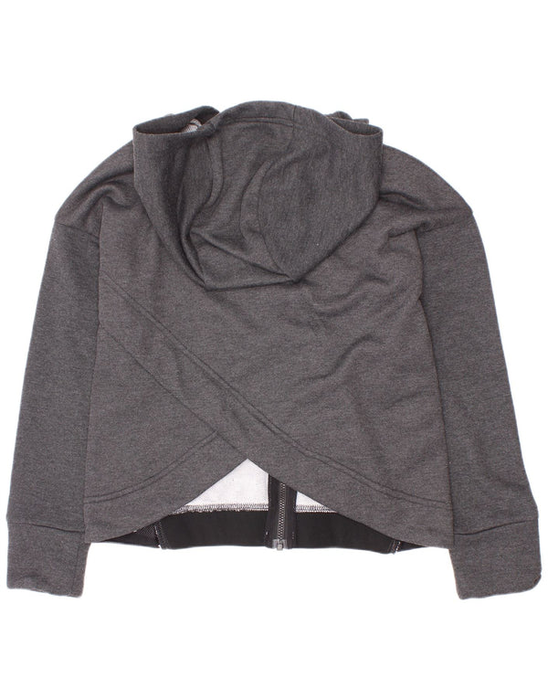 Πουλόβερ Nike Girls Dri Fit Zip Hoodie 8-9 Years Small Grey Colourblock