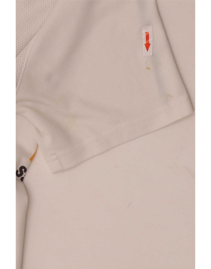 Ανδρικό γραφικό μπλουζάκι Nike Top μεσαίο λευκό πολυεστερικό αθλητικό