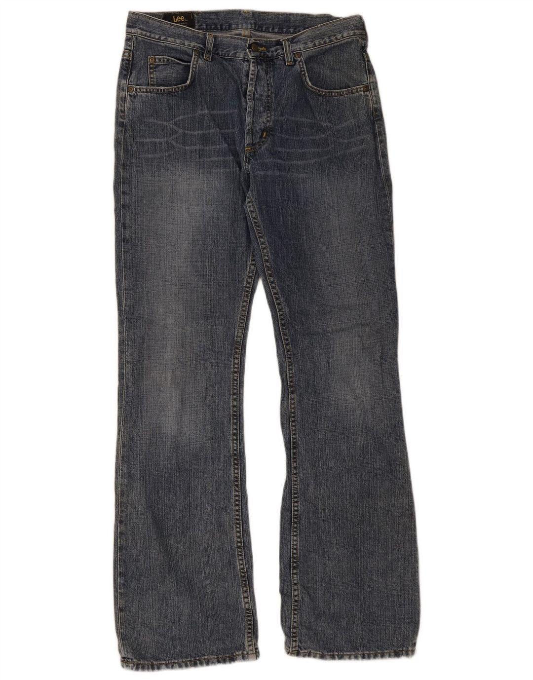 Lee Mens Denver Bootcut Jeans W34 L34 Navy Blue Cotton