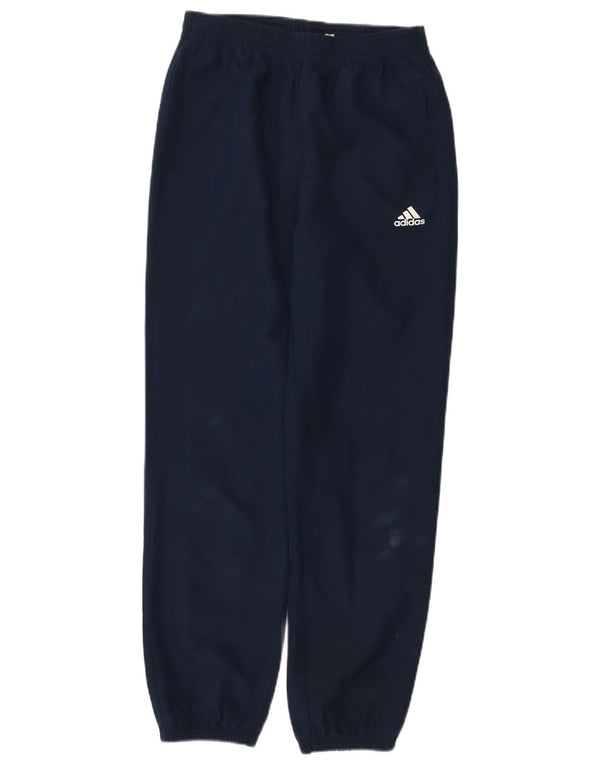 Adidas Boys Tracksuit Trousers Joggers 13-14 Years Navy Blue