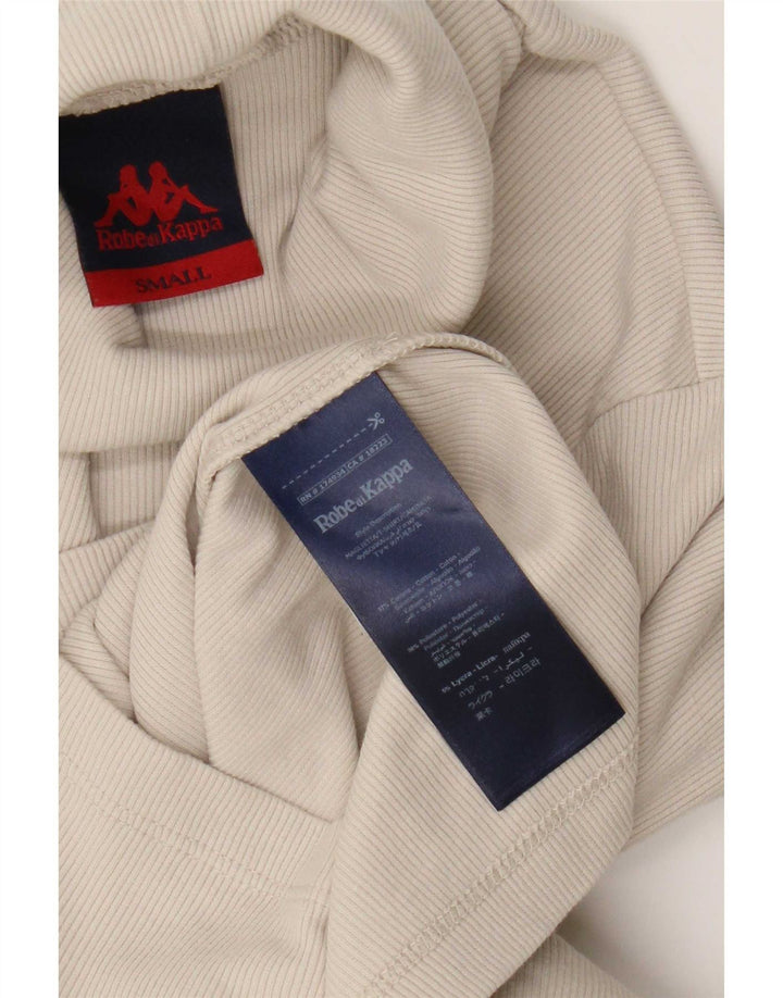 Kappa γυναικείο τοπ μακρυμάνικο UK 10 Small Beige βαμβακερό