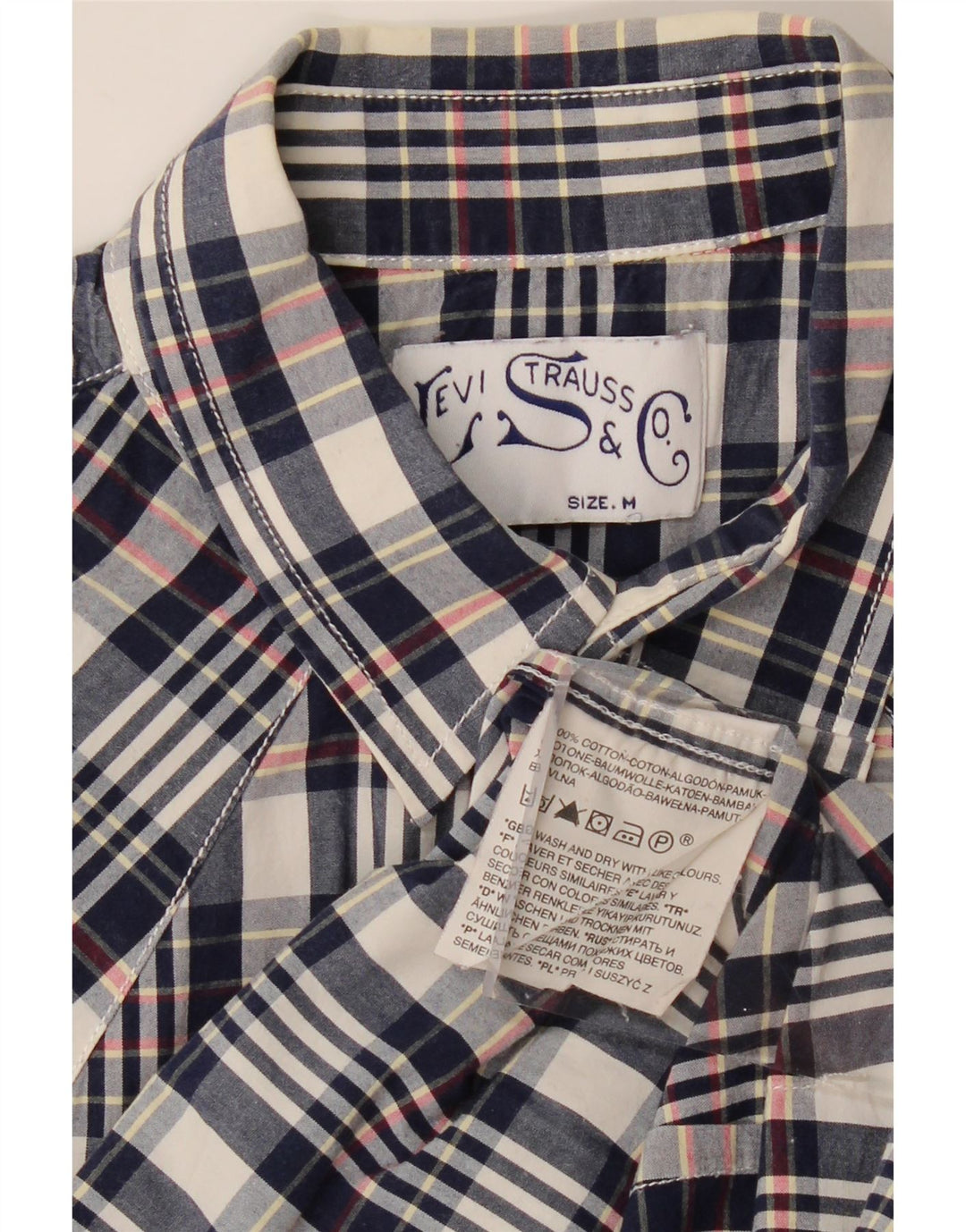 Ανδρικό πουκάμισο LEVI'S, μεσαίο ναυτικό, βαμβακερό καρό