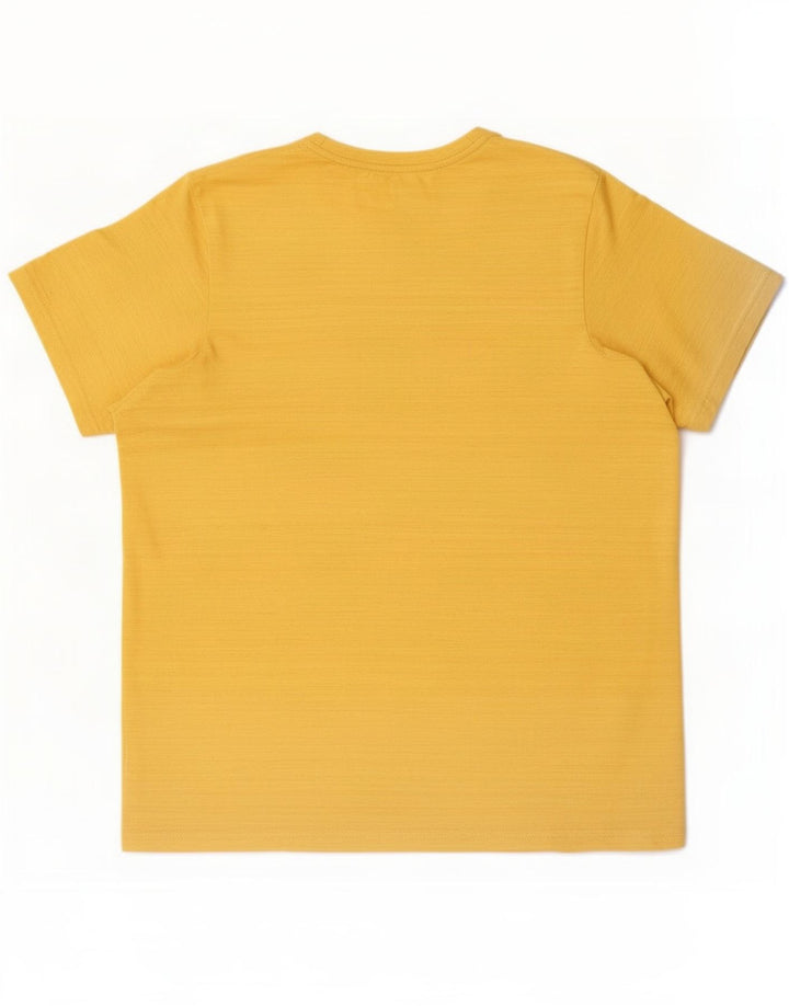 Ανδρικό μπλουζάκι Nike Dri Fit Τυπικό μπλουζάκι από μικρό κίτρινο πολυεστέρα