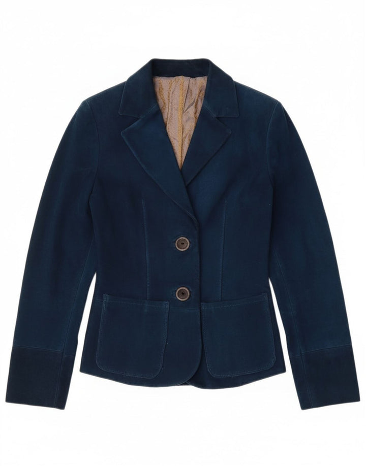 Vintage γυναικείο σακάκι με 2 κουμπιά UK 4 XS Navy Blue