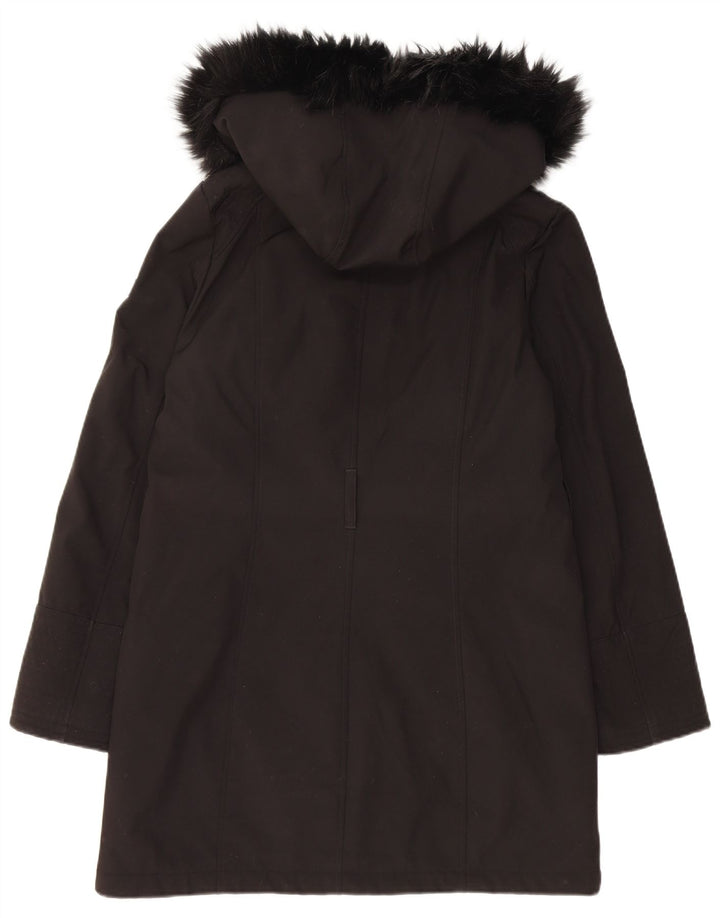 Dkny Γυναικείο μπουφάν Parka με κουκούλα UK 10 Small Black Polyester