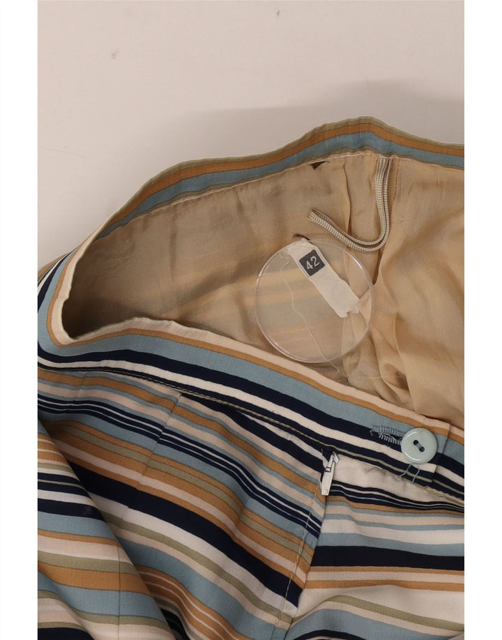 Vintage γυναικεία πλισέ φούστα IT 42 Medium W26 Πολύχρωμη ριγέ