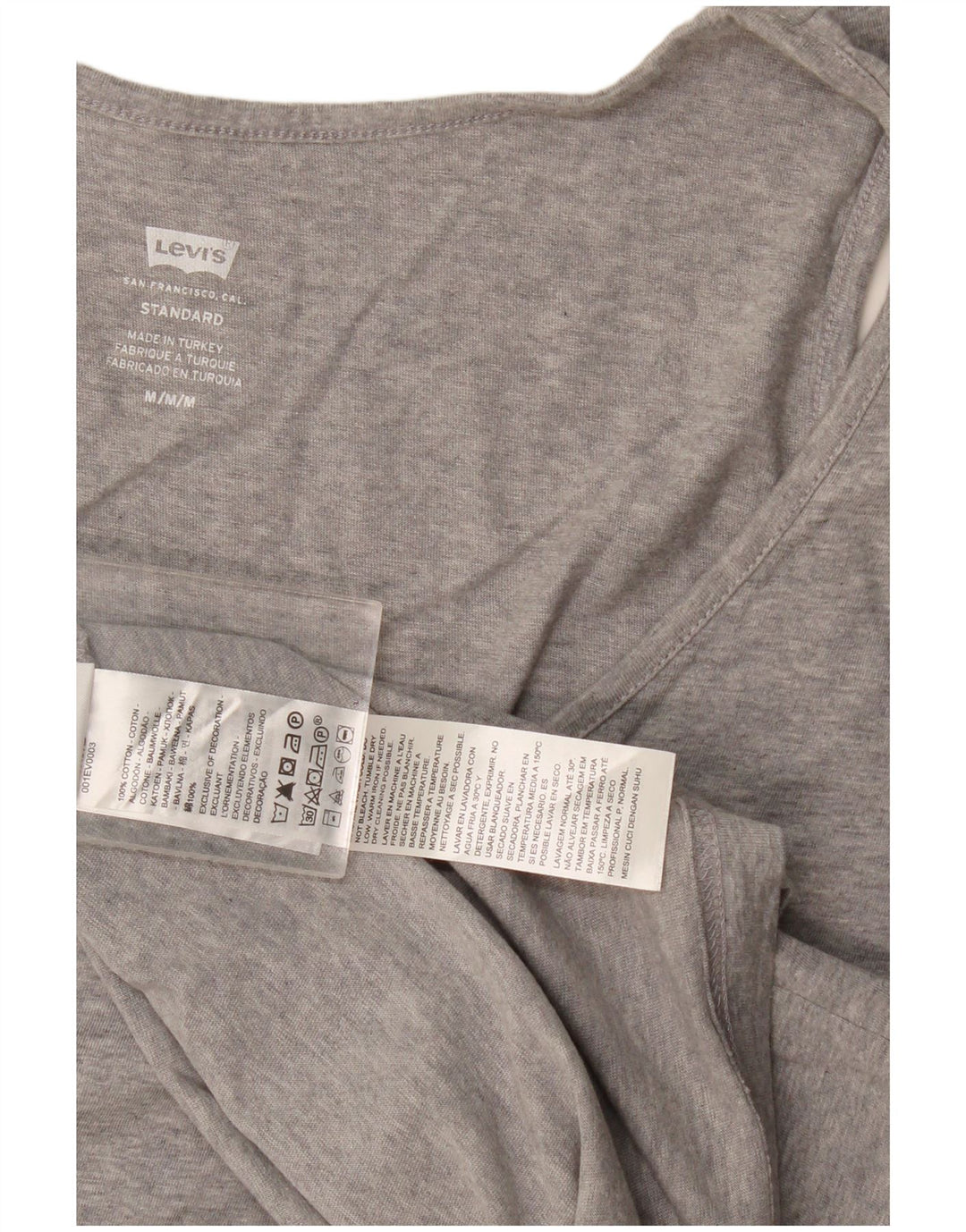 Ανδρικό φανελάκι Levi's Standard Βαμβακερό μεσαίο γκρι
