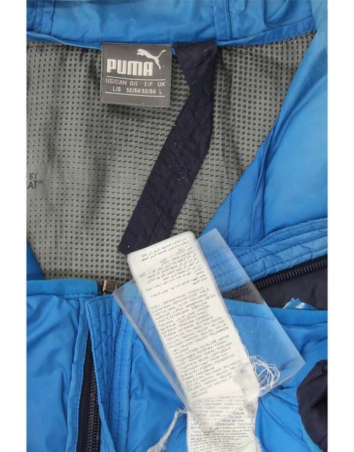 Puma Ανδρικό μπουφάν με κουκούλα UK 40 Large Navy Blue Nylon