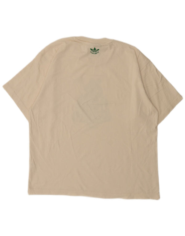 Ανδρικό γραφικό T-Shirt Adidas Top Medium White