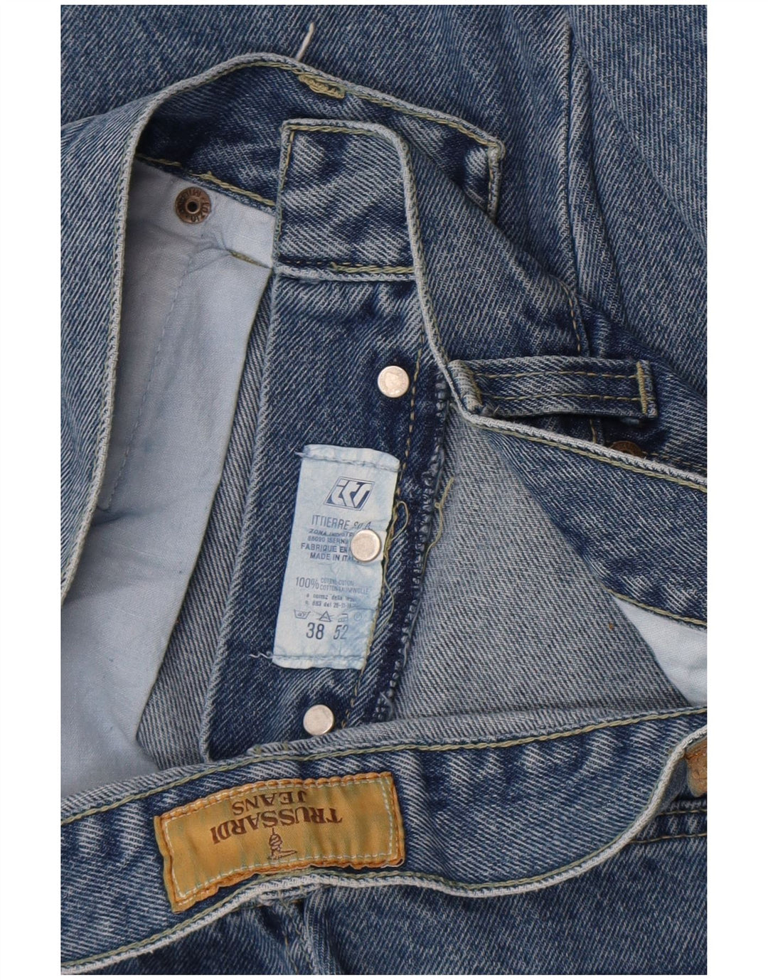 Γυναικείο τζιν Trussardi ίσιο W38 L29 Μπλε βαμβακερό