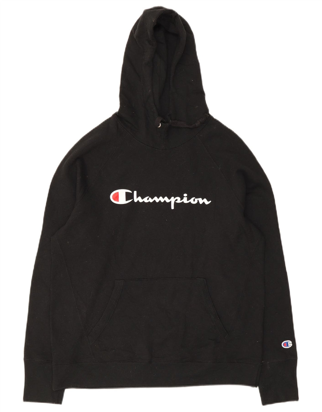 Champion Ανδρικά γραφικά με κουκούλα, μεσαίο μαύρο πολυεστέρας