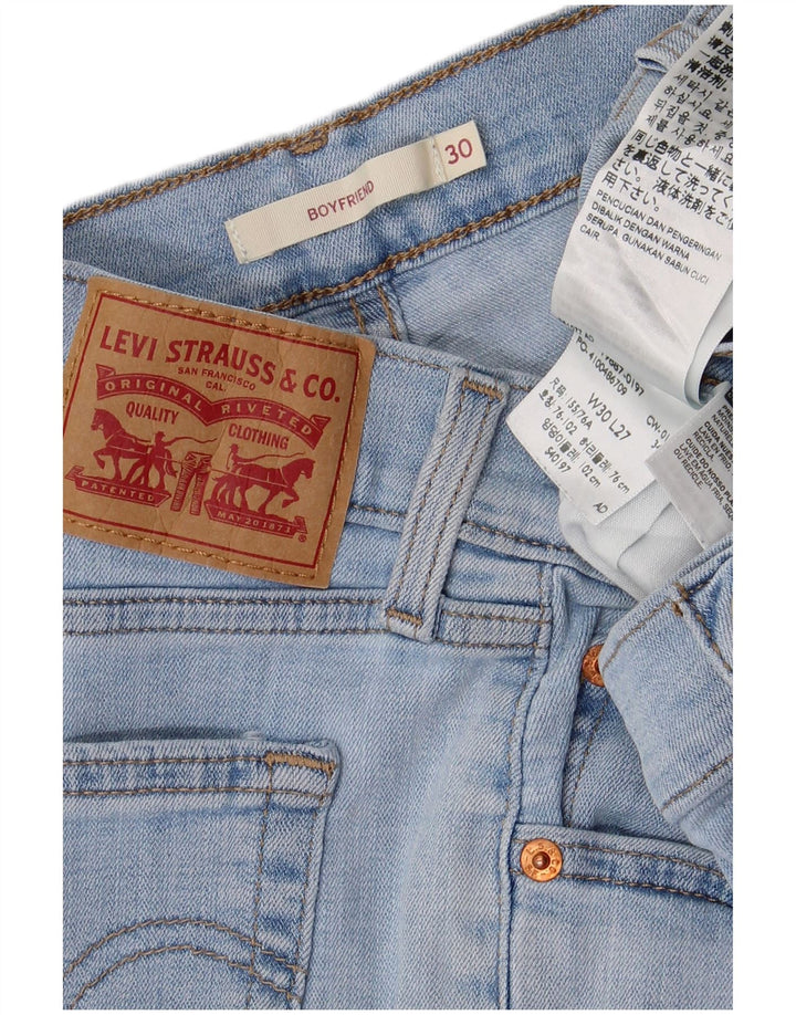 LEVI'S Γυναικείο Boyfriend Slim Jeans W30 L27 Μπλε βαμβακερό