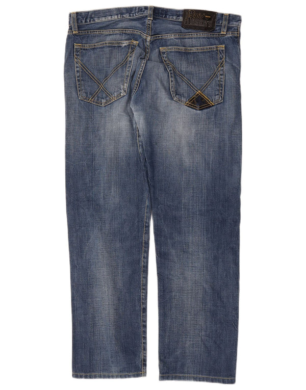 Ανδρικό Roy Rogers Distressed Straight Jeans W35 L29 Μπλε