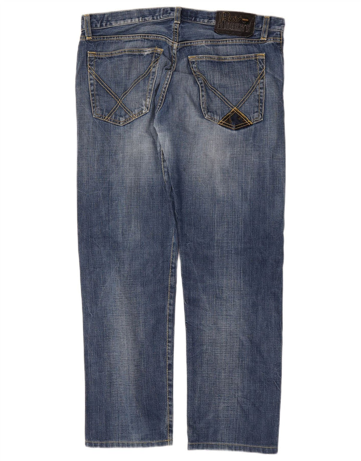 Ανδρικό Roy Rogers Distressed Straight Jeans W35 L29 Μπλε