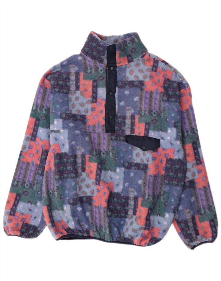 Rifle Ανδρικό κουμπιά Fleece Jumper XL Πολύχρωμο Patchwork Πολυεστέρας