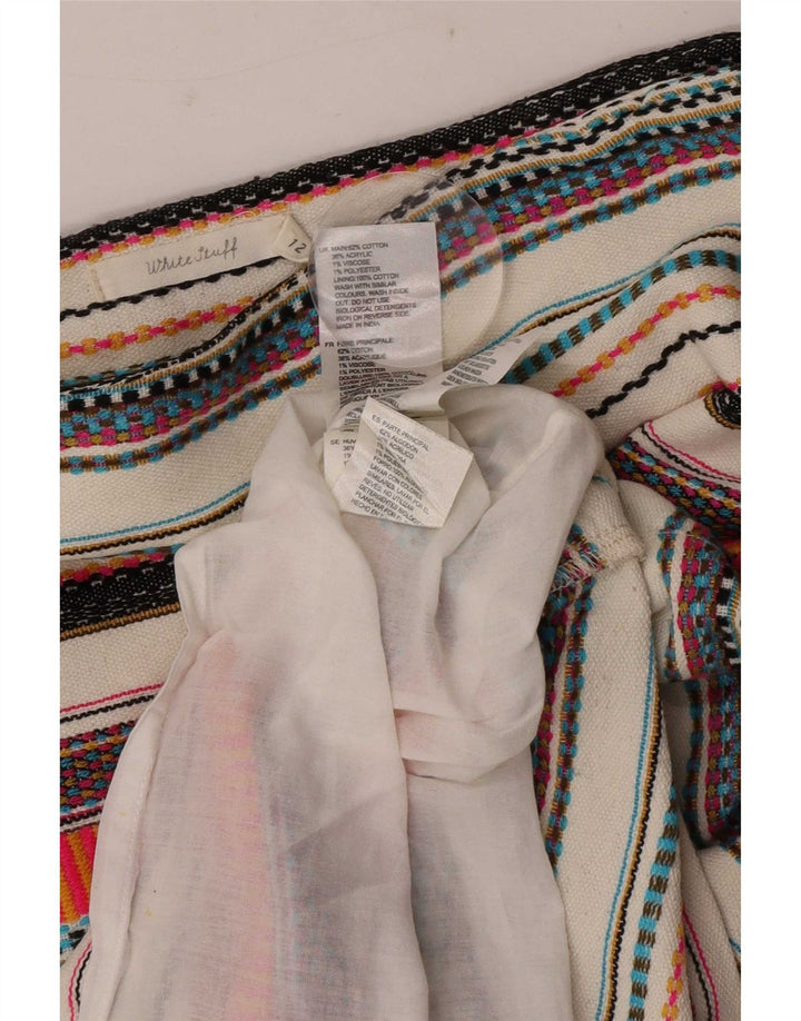 White Stuff Γυναικεία Μίνι Φούστα UK 12 Medium W32 Πολύχρωμη ριγέ βαμβακερή