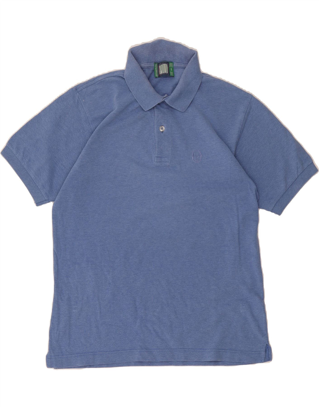 SERGIO TACCHINI Mens Polo Shirt Medium Blue Vintage Sergio Tacchini and Second-Hand Sergio Tacchini from Messina Hembry 