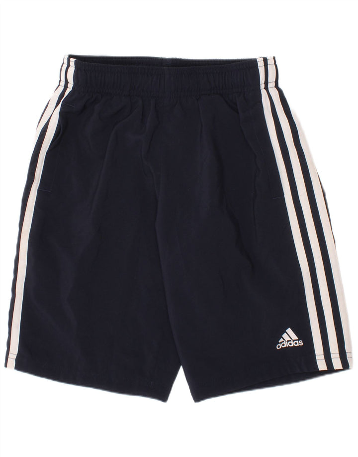 Adidas Boys Sport Short 9-10 Years Navy Blue Polyester