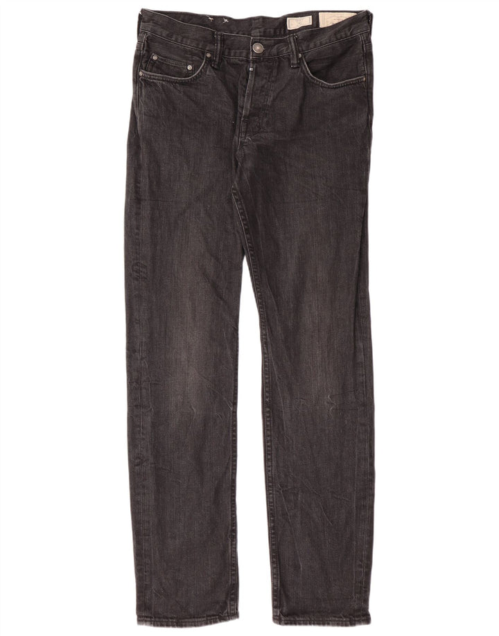 ALL SAINTS Ανδρικό Iggy Slim Jeans W32 L32 Γκρι βαμβακερό