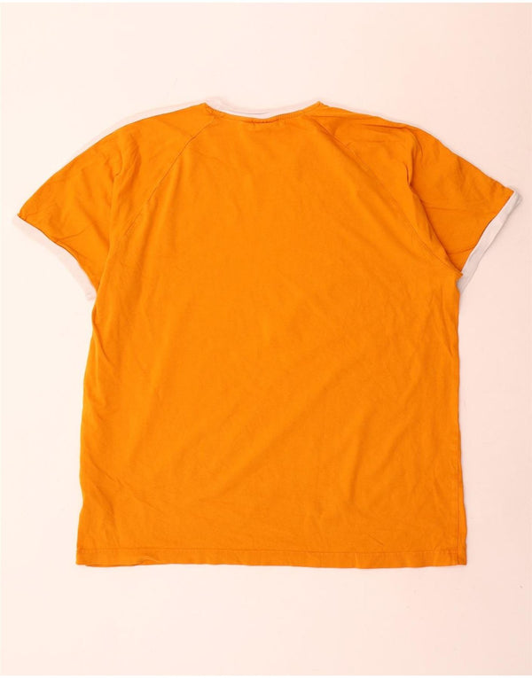Ανδρικό T-Shirt Adidas Top 2XL πορτοκαλί βαμβακερό