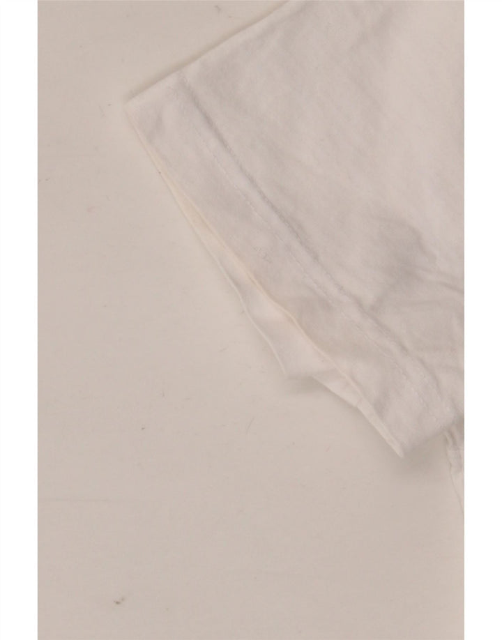 Ανδρικό T-Shirt Crew Clothing Top μεγάλο λευκό βαμβακερό
