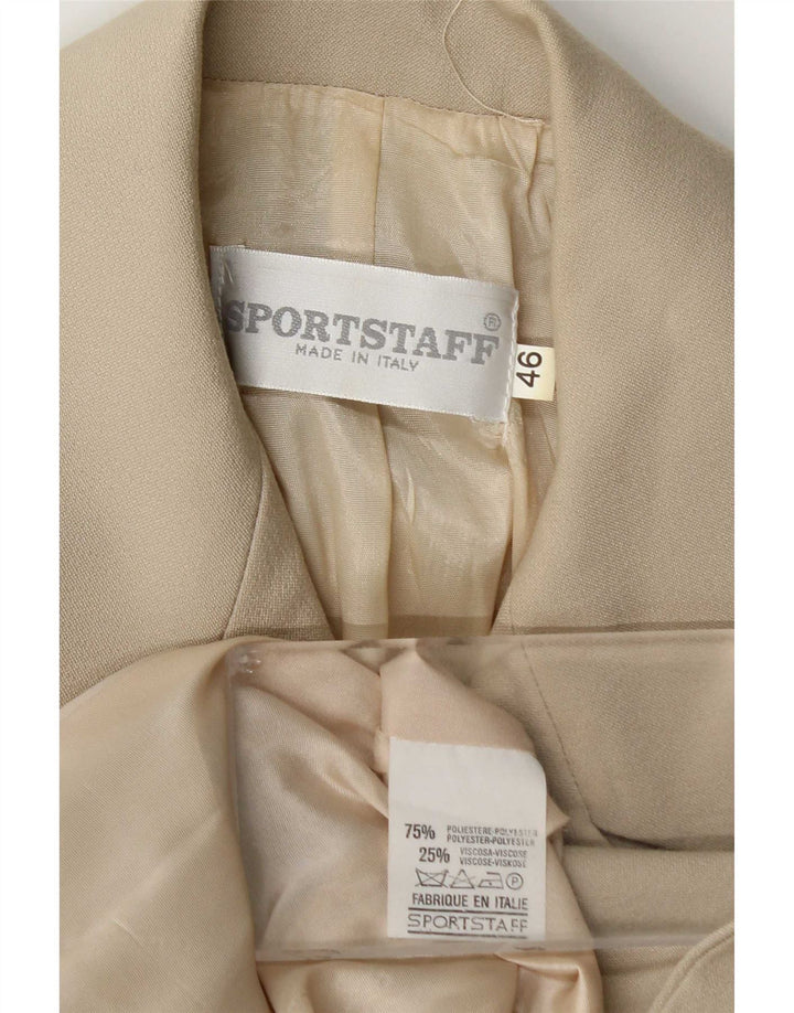 Sport Staff Γυναικείο Μπουφάν Blazer με διπλό στήθος IT 46 Large Beige