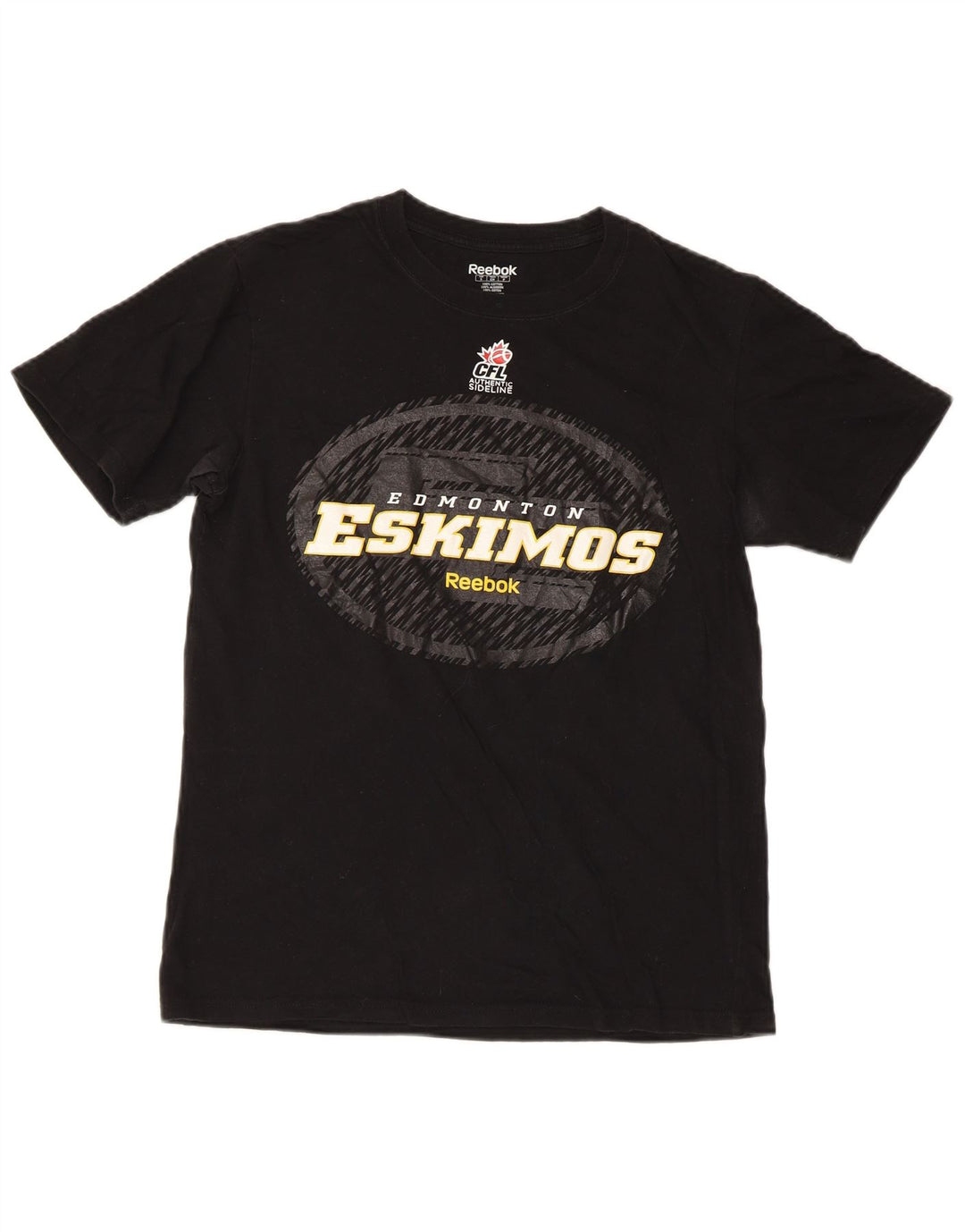 Reebok Ανδρικό T-Shirt με κανονικό γραφικό τοπ Μικρό μαύρο βαμβακερό