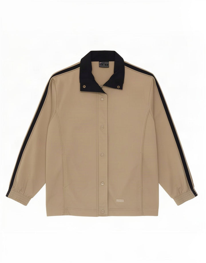 Γυναικεία αθλητική φόρμα Champion Top Jacket UK 14 Medium Beige Colourblock