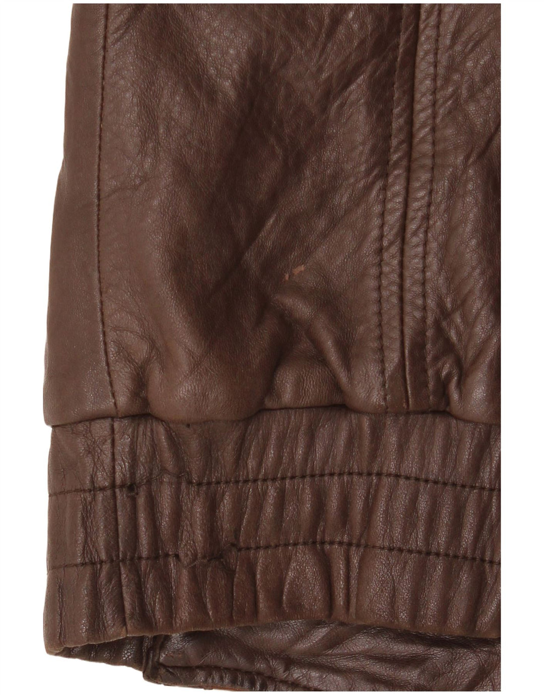 VINTAGE Γυναικείο Δερμάτινο Μπουφάν UK 14 Μεσαίο Καφέ Argyle/Δέρμα Diamond