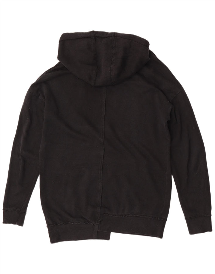 Zara Ανδρικό Hoodie Jumper Μεγάλο Μαύρο Βαμβακερό