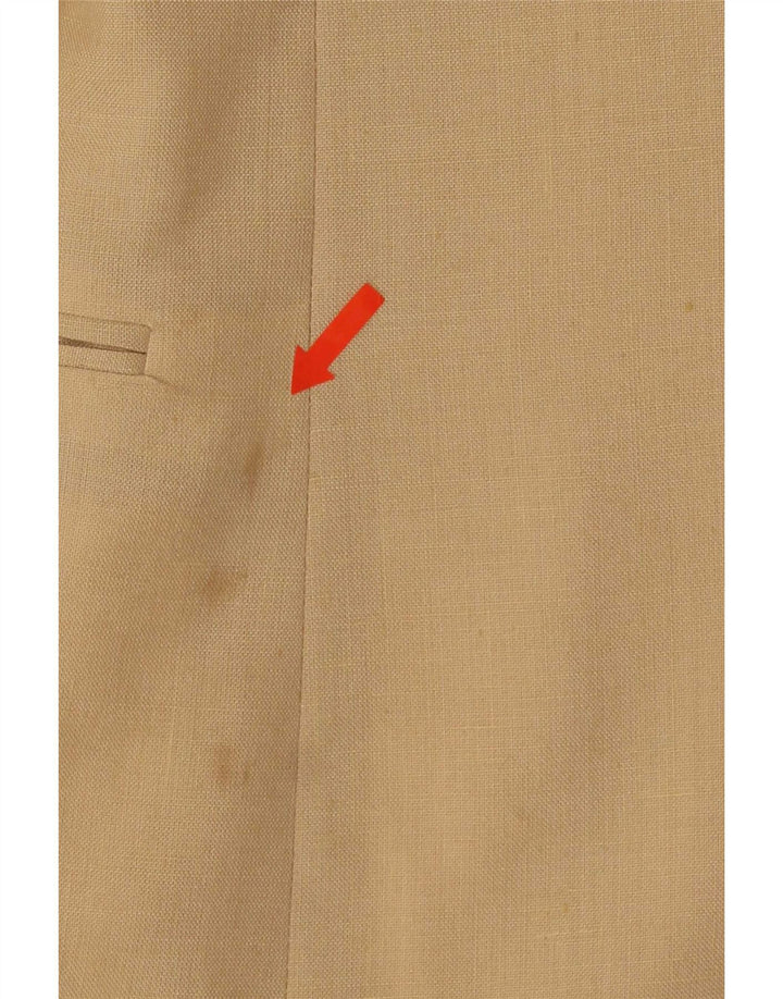 Vintage Ανδρικό Μπουφάν Blazer με 2 Κουμπιά IT 48 Medium Beige Polyester