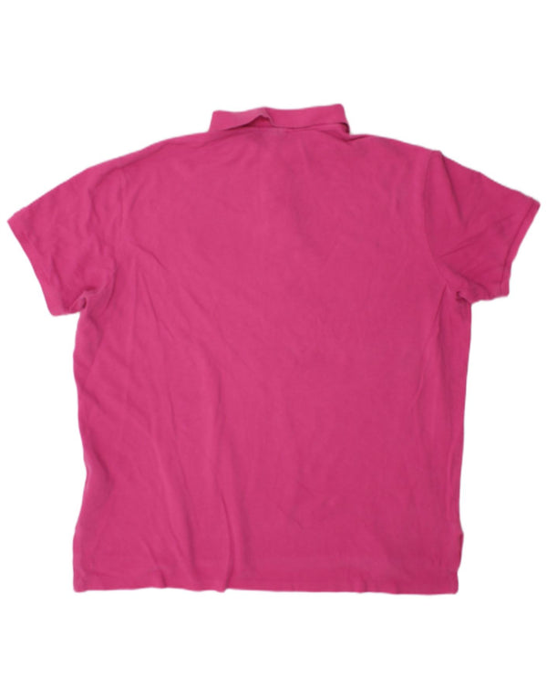 Polo Ralph Lauren Ανδρικό πουκάμισο Polo 2XL Ροζ βαμβακερό