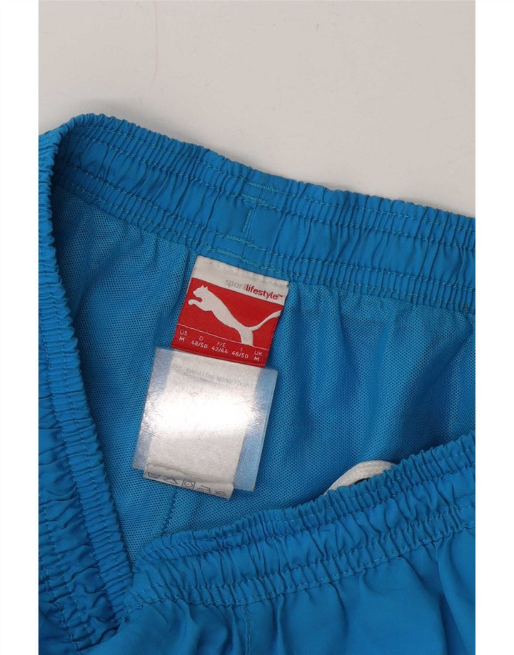 Ανδρικό γραφικό αθλητικό σορτς Puma μεσαίου μπλε πολυεστέρα