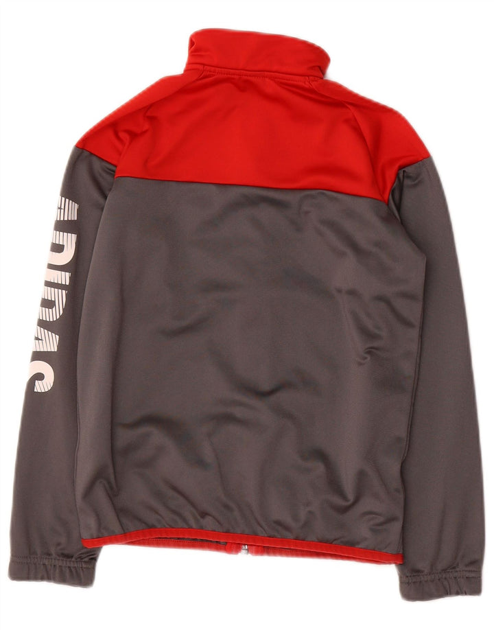 Γραφική αθλητική φόρμα ADIDAS Boys Top Jacket 9-10 Years Grey Colourblock