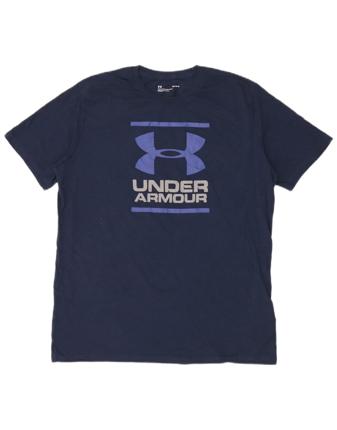 Under Armour Ανδρικό γραφικό T-Shirt Top Large Navy Blue από βαμβάκι