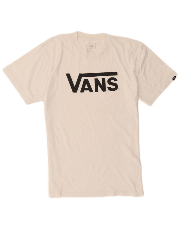 Ανδρικό γραφικό T-Shirt Vans Classic Fit Top Μεσαίο λευκό βαμβακερό