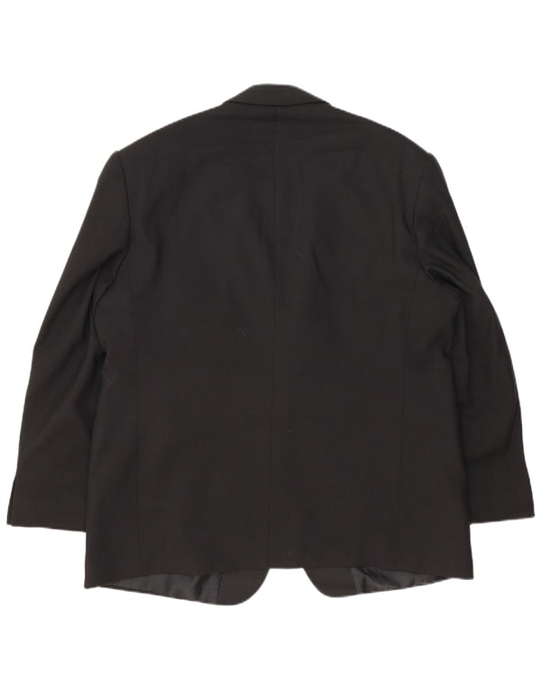 Marks & Spencer Ανδρικό σακάκι σακάκι 2 κουμπιών UK 46 XL μαύρο μαλλί