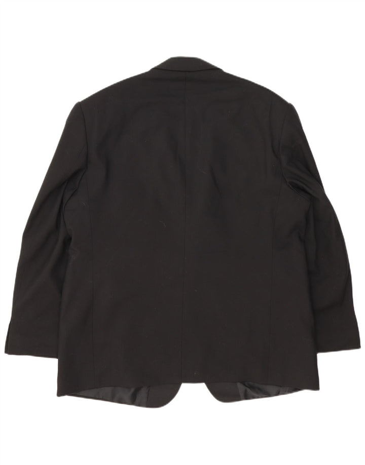 Marks & Spencer Ανδρικό σακάκι σακάκι 2 κουμπιών UK 46 XL μαύρο μαλλί