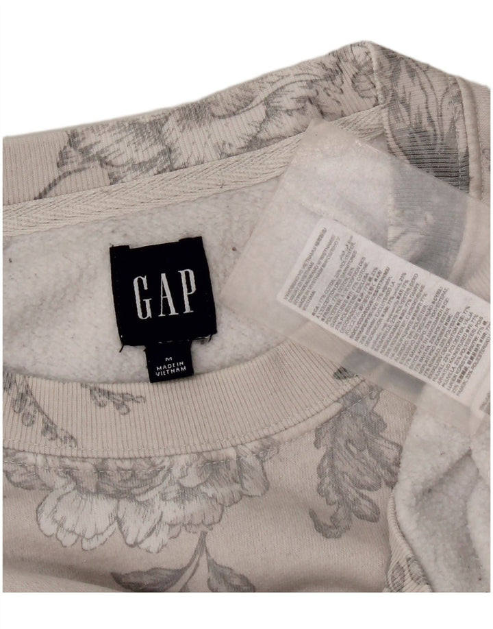 Γυναικεία φούτερ Gap Jumper UK 14 Medium Grey Floral Βαμβακερό
