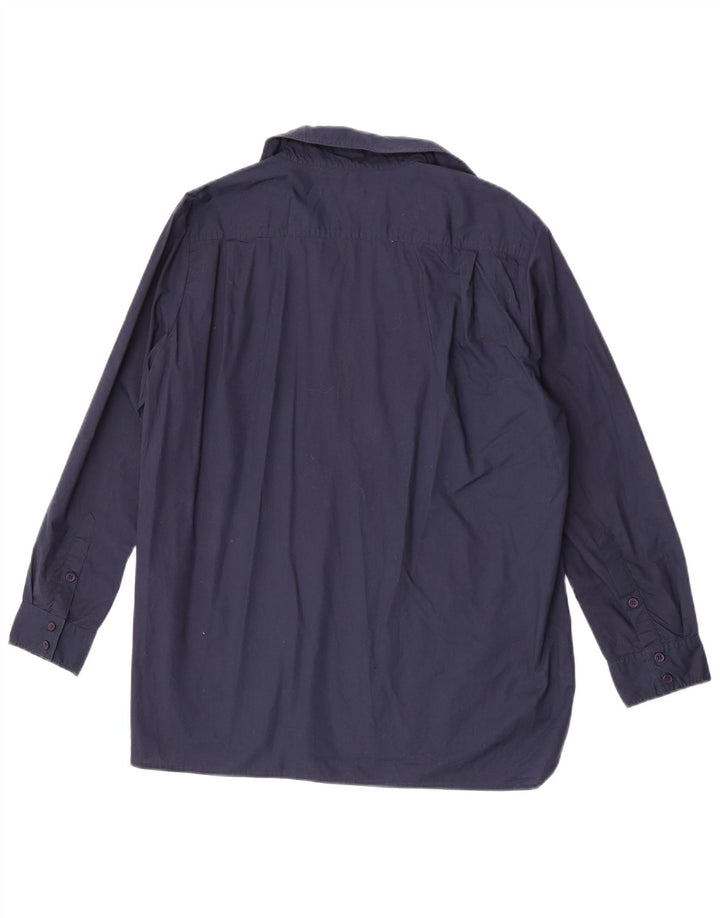 Γυναικείο πουλόβερ French Connection UK 14 Large Navy Blue Cotton