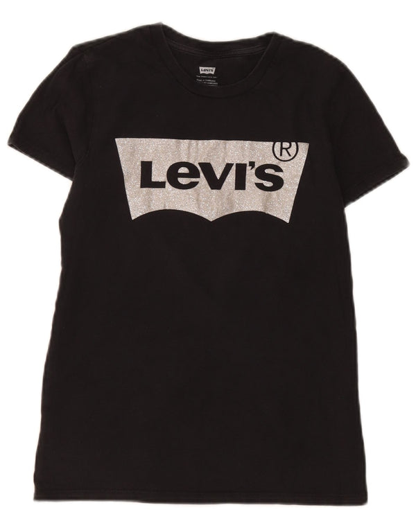 Γυναικείο γραφικό T-Shirt Levi's Top UK 6 XS Black