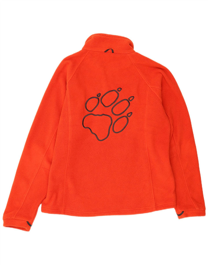 Jack Wolfskin Ανδρικό γραφικό τζάκετ fleece UK 42 XL κόκκινο πολυεστέρα