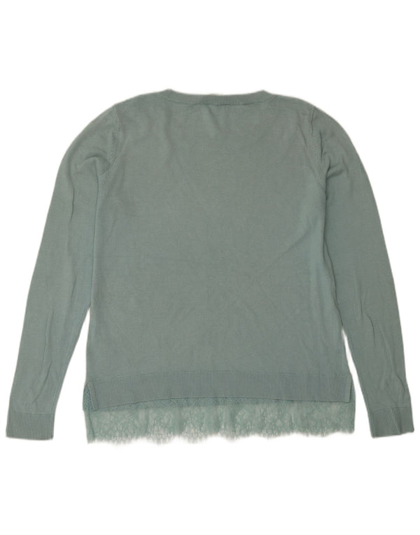 Γυναικείο πουλόβερ Oasis Boat Neck Jumper UK 14 Μεσαίο τιρκουάζ βαμβάκι