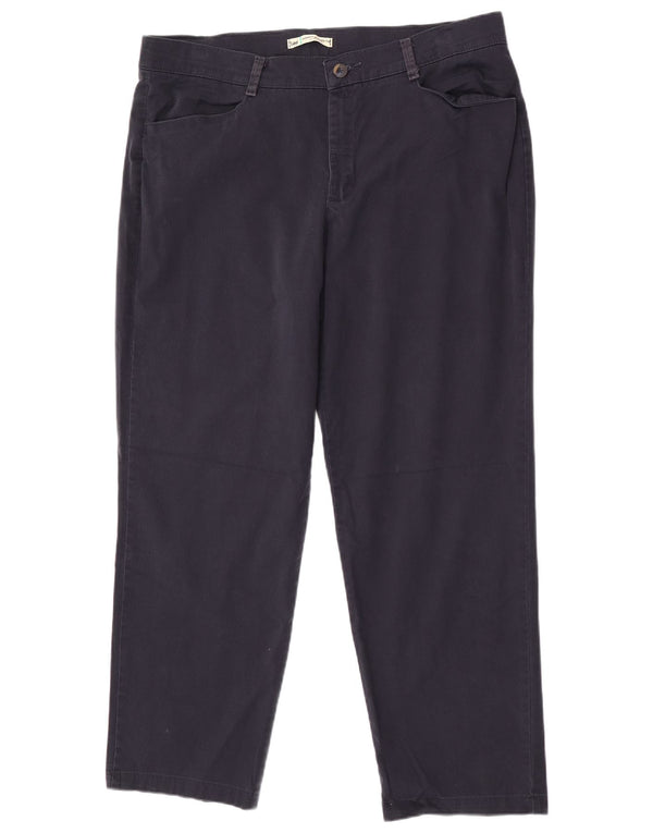 Γυναικείο Lee Straight, χαλαρή εφαρμογή Casual παντελόνι US 18 2XL W38 L30 Navy Blue
