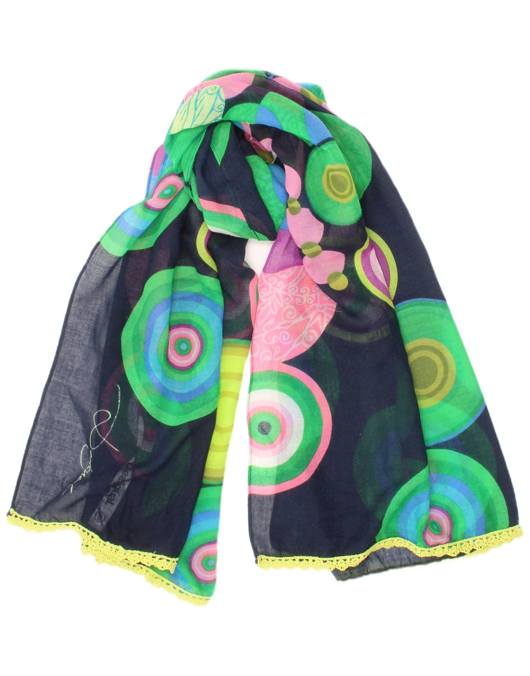 Γυναικείο ορθογώνιο φουλάρι Desigual One Size Πολύχρωμο Bohemian